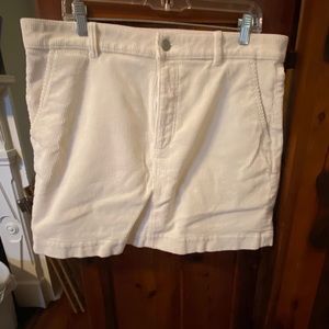 Everlane Winter white/Cream corduroy skirt NWOT